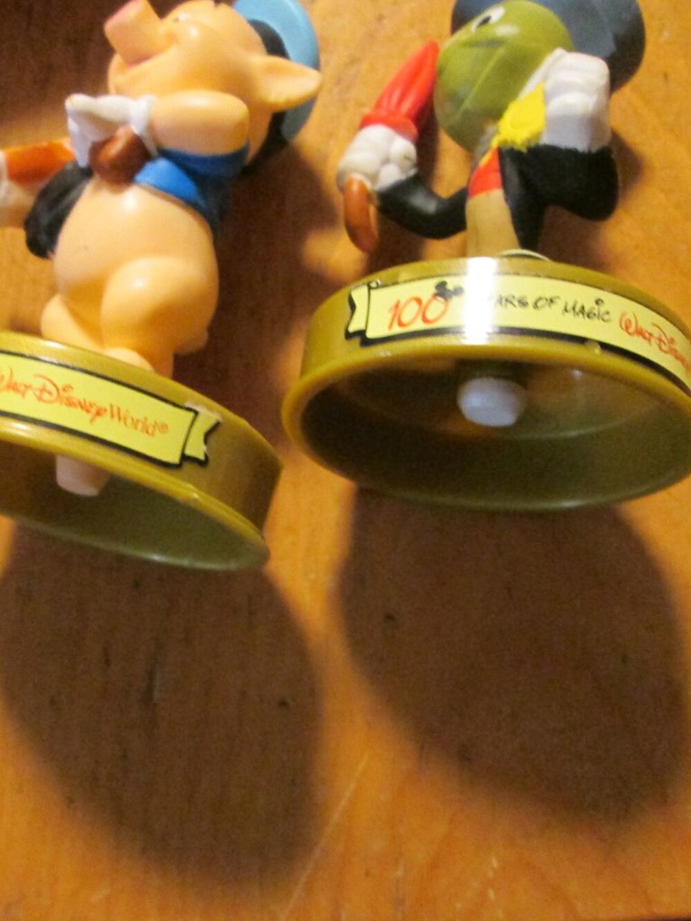 Disney 100 anniversary McDonald toys Pig the fiddler and Jiminy Cricket